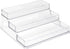 Sorbus 3-Tier Plastic Spice Rack Step Shelf Organizer for Kitchen Pantry, Cabinet, Countertops, Bathroom, Desk, Clear Plastic (2-Pack)