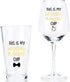 This is My Wedding Planning Cup, Beer Glass and Wine Glass Set for Him Her Couples Newlyweds Engagement Party Wedding Valentine's Day, Novelty Wedding Gift Idea for Bride and Groom, 15Oz (Set of 2)