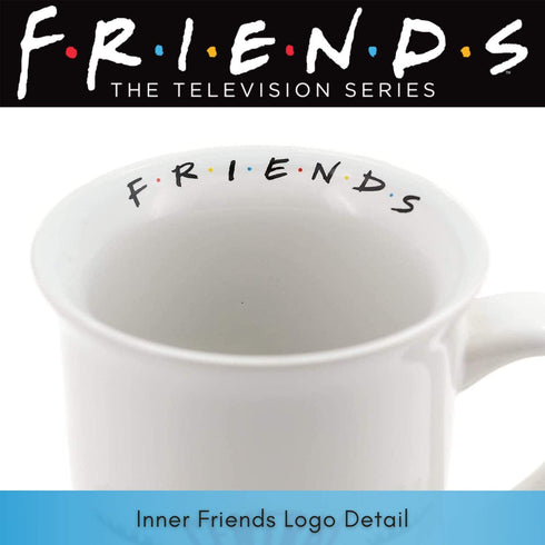 Silver Buffalo Friends Central Perk Ceramic Coffee Mug, 16 Ounce, White