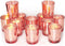 Volens Rose Gold Votive Candle Holders Set of 12, Mercury Glass Tealight Candle Holder Bulk for Wedding Decor and Home Decor