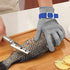 TS 2.0 ANSI A9 Cut Resistant Glove Stainless Steel Mesh Metal Wire Glove Durable Rustproof Reliable Cutting Glove for Meat Processing, Food Cutting (Medium?