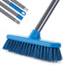 MEIBEI Floor Scrub Brush with Adjustable Long Handle-54 inch, Stiff Bristle Grout Brush Tub and Tile Brush for Cleaning Bathroom, Patio, Kitchen, Wall and Deck