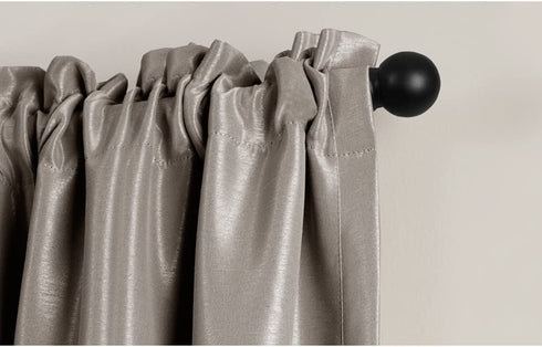 MAYTEX Smart Easy Install Caf© Window Rod, 18 inch - 48 inch, Black