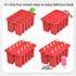 Silicone Popsicle Molds,BPA Free Popcylce Molds,Food Grade Reusable Popsicle Mold for Kids, Homemade Popsicles Molds,Ice Cream Mold,Ice Pop Molds Maker with Popsicle Sticks,Popsicle Bag,Funnel (Red)