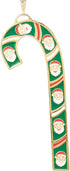 Wallace 2019 Gold-Plated & Enameled Candy Cane (Santas) -39th Edition Holiday Ornament