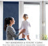 RTTECH Window Film Privacy One Way Mirror Window Tint for Home Sun UV Blocking Heat Control Daytime Privacy Solar Film Static Cling for Residential Office 35.6x78.7 Inches Blue-Silver