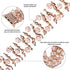 Bling Beaded Bracelet Compatible for Apple Watch 38mm 40mm 41mm 42mm 44mm 45mm 49mm Band,Fohuas Luxury Crystal Glitter Beads Pearl Bangle for iWatch Ultra Series SE 8 7 6 5 4 3 2 1 Glitter Metal Chain Elastic Stretch Jewelry Strap for iphone watch Women G