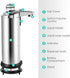 Embryant Soap Dispenser, Touchless Automatic Soap Dispenser Waterproof Base Stainless Steel Infrared Sensor, Adjustable Hands-Free Dish Soap Dispenser Suitable for Bathroom Kitchen Hotel Restaurant