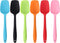 Silicone Spatulas, Small Rubber Spoon Spatula Heat Resistant Seamless One Piece Design Non-Stick Spoonula Flexible Scrapers Baking Mixing Tool(8.2" x 1.8" x 6 Pcs)
