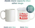 Holiday Coffee Mug - Festive White Enamel Camping 16 Ounce Coffee Cup For Home and Gifting, Merry Xmas Ya Filthy Animal