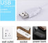 LED Desk Lamp Reading Light, JUANWE Clip on Light, Dimmable Clamp Light with USB Charging Port, 3 Modes & 14 Brightness Levels 5W LED Metal Clip Light, White