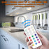 13 Color LED Puck Lights with Remote Control, Wireless Under Cabinet Lighting, Battery Powered Lights, Stick on Lights, Color Changing Lights with Dimmer and Timer, AA Battery Operated Closet Light