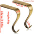 Party Decor&crafts Bronze Christmas Stocking Hangers for Mantle Set of 4 Anti-Slip Stocking Hooks for Fireplace- Stocking Holders for Fireplace New Year Christmas Party Decor (S-Bronze, 4)