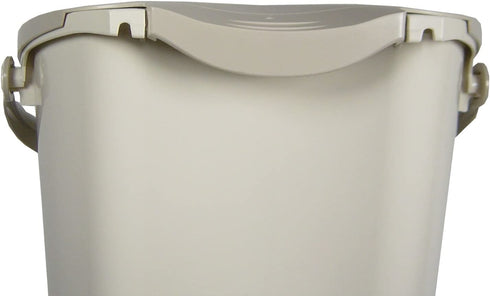 Redmon For Kids 8003 Sure-Close Kitchen Food Scrap Warm Gray Pail, Beige
