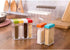 Spice Shaker, Windspeed 6 Pcs Seasoning Rack Spice Pots Storage Container Condiment Jars with Tray for Salt Sugar Cruet