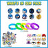 (NEW UPGRADE) Birthday Party Favors Set,82 pcs Birthday Party Supplies for Kids include 12 Masks,10 Sonic Pins and 50 Stickers,Best for Fill Up the Birthday Gift Bags