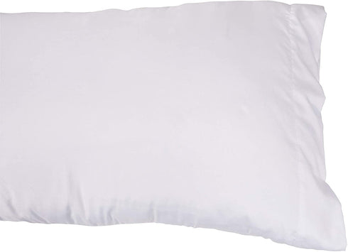 KAF Home Brushed Microfiber Pillow Cases Bulk Pack | Set of 12 Standard Queen Sized Pillow Cases | White | Perfect to Control Allergies and Insure Sound, Luxurious Sleep