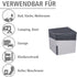 WENKO Portable Dehumidifier, Compact and Rechargeable, Moisture Absorber for Bathroom, Bedroom, Garage, Closet, 2800 Cubic Feet, 2.2lbs, Gray, 6.18 x 6.5 x 6.5, Large