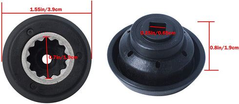 Drive Socket Kit Suitable for RX 1700W Blender Juicer Mixer Professional Base Gear Replacement Accessories Metal & Plastic (4Packs)