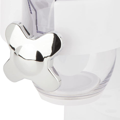 Zevro /GAT101C Indispensable Dry Food Dispenser, Single Control, White/Chrome