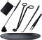 Candle Wick Trimmer, Candle Accessories Set 6 in 1 - Candle Snuffer, Wick Trimmer, Wick Dipper, Tweezers, Storage Bag and Plate Tray