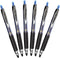 Uni-Ball Signo 207 Retractable Gel Pen, 0.5mm Micro Point, Blue, Pack of 6