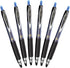 Uni-Ball Signo 207 Retractable Gel Pen, 0.5mm Micro Point, Blue, Pack of 6