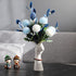 White Ceramic Hand Bud Flower Vase for Hhydroponic Floral Arrangement Table Decorative NBHUZEHUA