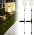 HuiDao 2 Pack Solar Lights Outdoor Decorative Firework Lights Waterproof Garden Stake Lights 2 Modes 120 LEDs Firework String Lights for Walkway Patio Lawn Backyard Party Decorations