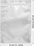 100 Pack Mylar Bags for Food Storage - 5.5 x 7.9 Inch Smell Proof Bags Resealable Aluminum Foil Packaging Pouch Bag Silver