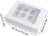 Cupcake Boxes Bakery Cake Carrier,15 Pieces White Cupcake Boxes 12 Holders Standard Cupcakes Muffins and Pastries Containers Carrie Holders for Wedding Treats Party (13.8 x 9.5 x 4inch)