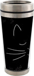 Cat Face Stainless Steel 16 oz Travel Mug with Lid