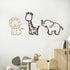 Safari Nursery Decor Jungle Theme Animals Woodland Baby Room Decor Neutral for Girls Boys Kids Nursery Wall Art for Bedroom Playroom Toddler Classroom Decorations (Lion, Giraffe, Elephant)