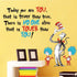 Runtoo Inspirational Quotes Wall Decals Today You are You Kids Wall Stickers Baby Nursery Bedroom Classroom Wall Decor