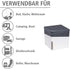 WENKO Portable Dehumidifier, Compact and Rechargeable, Moisture Absorber for Bathroom, Bedroom, Garage, Closet, 2800 Cubic Feet, 2.2lbs, White, 6.18 x 6.5 x 6.5, Large