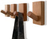 Wood Wall Hooks - Pack of 4 Decorative Wall Hooks for Hanging Coats - Perfect Backpack Hanger, Hat Hooks for Wall - Each Heavy Duty Wooden Wall Hook Holds 6lbs-33lbs (Beech, 4Pack)