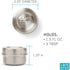 Bits Kits Stainless Steel Reusable Condiment and Snack Containers, Set of 3