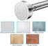 TEECK Shower Curtain Rod, 26-39 inch Adjustable Tension Spring, Shower Curtain Rod Tension, Premium Stainless Steel, Anti-Slip, No Drilling, No Rust, for Bathroom, Silver