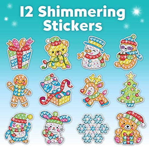 Creativity for Kids Big Gem Diamond Painting Kit - Create Your Own Holiday Stickers & Suncatchers - Diamond Art for Kids