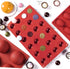 5Pack Sphere Silicone Molds,Ausplua Silicon Dome mold semi sphere Baking Mould for Making Candy, Chocolate,Cake,Jelly,Variety Sizes?Brick Red)