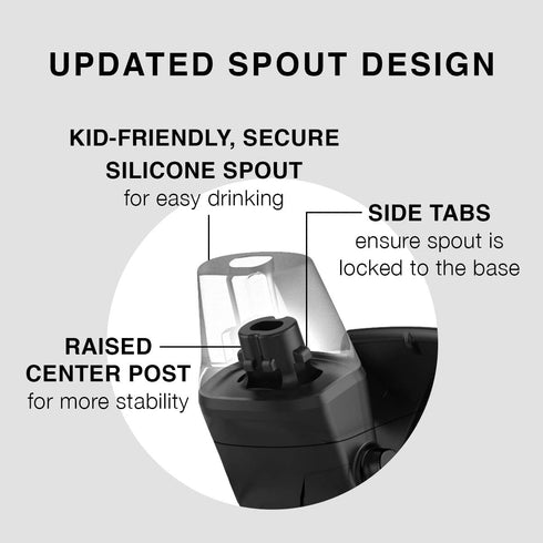 Contigo Kids Stainless Steel Water Bottle with Redesigned AUTOSPOUT Straw, 13 oz, Macaroon & Licorice