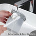 Toothbrush Holder Wall Mounted with Automatic Toothpaste Dispenser 4 Waterproof Toothbrush Slots with Dust-Cover 2 Magnetic Cups and Mini Drawer for Bathroom Shower