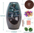 DK177 Waterfall Incense Holder Backflow Inscent Cone Burner Handcraft Ceramic Water Fall Smoke Fountain with 120 Cones 30 Sticks 1 Mat 2 Lotus Leaf 1 Cloth