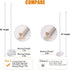 2 Set Balloon Column Stand Kit Base and Pole 65 inch Height + 30Pcs Balloon Rings, Balloon Tower Decoration for Birthday Party Wedding Party Event Decorations