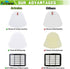 3 Pack Filters for Shark Navigator Lift-Away NV350, NV351, NV352, NV355, NV360, NV370, UV440, UV490, UV540 vacuum- XFF350 XHF350