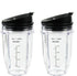 Blender Cups for Ninja Blender, 18OZ Cup with Sip & Seal Lids Compatible with 900w 1000w Nutri Ninja Blender Auto iQ series (2 Pack)