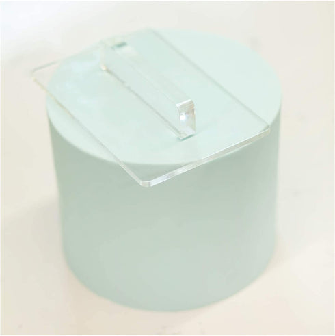 Lacupella Fondant Smoother Tool With Handle Clear Acrylic Transparent Easy Glide For Gum Paste Smoothing (Rectangle Tip)