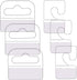 SnowTing 120Pcs Self Adhesive Plastic Hang Clear Tabs Hooks Display Card for Store Retail Display Slat Wall Hook Hangers, J-Hook & Slot Hole Pegboard Hang Tabs 2 Styles - Multiple Pack
