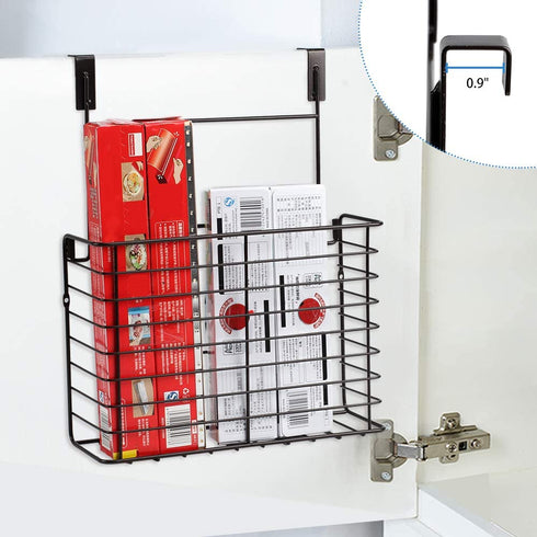 TreeLen 2PK- Kitchen Cabinet Organizer for Cutting Boards Over The Cabinet Organizer Wall Door Mount Foil Holders Rack for Kitchen Bathroom Pantry-Bronze ¦