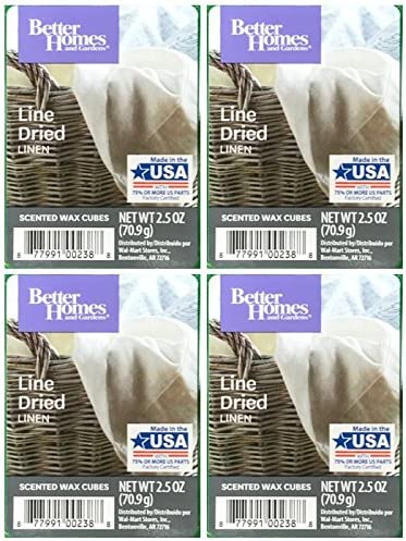 Better Homes and Gardens Line Dried Linen Scented Wax Cubes - 4-Pack